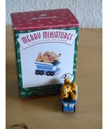 1998 Disney Hallmark Merry Miniatures Pluto’s Coal Car  - £6.27 GBP