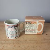 Vintage Hallmark Grandpa Always Says Coffee Mug Funny Grandpa Gift 1988 ... - $14.84