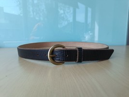 Double Rl Terrance Tumbled Leather Belt $248 Free Worldwide Shipping (0140) - £143.88 GBP