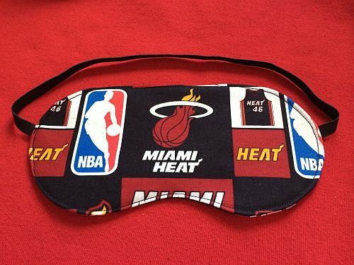 New Miami HEAT SLEEP MASK Eye Sleepwear Basketball Bedroom Nba Clothes - $13.99