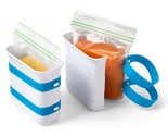 YouCopia FreezeUp Freezer Food Block Maker, 2 Cup, 2-Pack, Meal Prep Bag... - £22.34 GBP