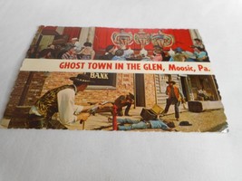 Vintage Postcard posted Ghost Town in the Glen Moosic PA cowboys Dancing... - $66.96 MXN