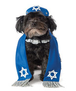 Rubies Yarmulke &amp; Tallis Pet Kit Dog Cat Hanukkah Passover Dogmisvahs - $15.20 CAD