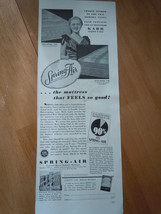 Vintage Spring Air Mattress Print Magazine Advertisements 1937 - $4.99