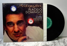 Placido Domingo with John Denver Perhaps Love Pop Vinyl LP in Shrink 1980s CBS - $9.89