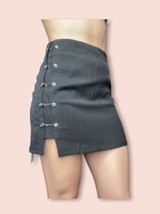 Black Paper Clip Mini Skirt Brand Cider Size XS NTW - £18.76 GBP