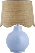 Southwestern Style Pojezerje Blue Rattan Accent Table Lamp - $137.88