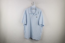 Lacoste Mens FR 9 US 4XL Croc Logo Short Sleeve Collared Polo Shirt Light Blue - £35.48 GBP