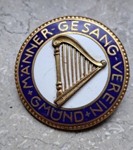 For Sale: Rare Vintage Badge - MEN&#39;S SINGING CLUB GMÜND (Men&#39;s Choral So... - $22.83