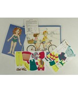 Vintage Paper Doll Toy Lot PLAYTIME Pals With Folder &amp; Outfits 1982 #5607 - £9.68 GBP