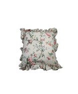 Vintage Ralph Lauren Tolouse floral Ruffle Accent Pillow with down fille... - £53.81 GBP