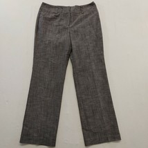 Larry Levine Petite Stretch Chino Pants Women&#39;s size 10P Gray Patterned  - £9.86 GBP