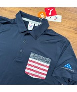 NEW Puma Volition Folds of Honor Small Paisley Pocket Polo America Patri... - $666.89 MXN