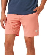 Travis Mathew Tech Chino Eco Golf Shorts Men&#39;s Size 34 Terra Cotta Pink ... - $34.99