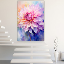 Blooming Flower Canvas Painting Wall Art Posters Landscape Canvas Print Picture - £10.96 GBP+