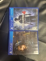 Lot Of 2: Death Stranding + Uncharted 4 A Thief&#39;s End Play Station 4 / - £7.93 GBP