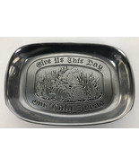 Wilton Armetale Pewter RWP Platter &quot; Give Us This Day Our Daily Bread &quot; ... - $27.39 CAD