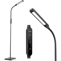 Led Floor Lamp, Reading Lamp With 3000K-6000K &amp; 4 Brightness Levels, Dimmable St - £55.98 GBP