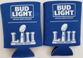 Set of 2 BUD Lite Super Bowl LIII Sponsor Neoprene Bottle Holders, pre-owned - £3.11 GBP