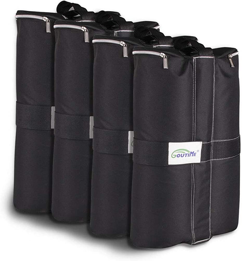 Set Of 4 Black Goutime Canopy Weight Bags 4 X 40 Lb For Pop Up Canopy Te... - $38.94