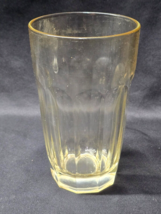 LUMINARC Citrine Tint 10 Panel Working 16 Ounce 5.5&quot; Drinking Glass - SINGLE - £8.63 GBP