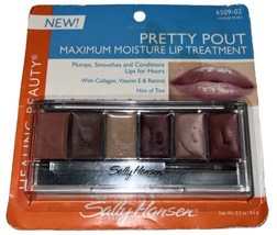 Sally Hansen Pretty Pout Maximum Moisture Lip Treatment #6509-02 Mauve Pinks NEW - $29.69