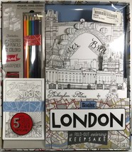 Bendon Imagine LONDON a Fold-out Coloring Keepsake New Book Post Cards P... - £7.82 GBP