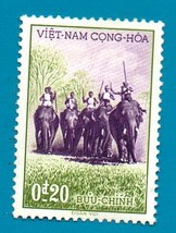 1957 The 3rd Anniversary of the Government of Ngo Dinh Diem South Vietnam Stamp - $3.99