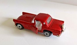 Vintage Zylmex Red &#39;56 Ford T-bird Red P356 Hong Kong Spare Tire Diecast Toy Car - £4.62 GBP