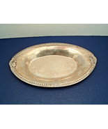 Vintage Sheridan silverplated ornate etched bread tray shabby chic decor  - $19.75