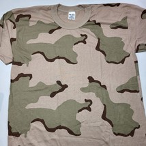 Vintage Tru-Spec Single Stitch Desert Camo 3 Color Military T-Shirt Sz X... - £15.09 GBP