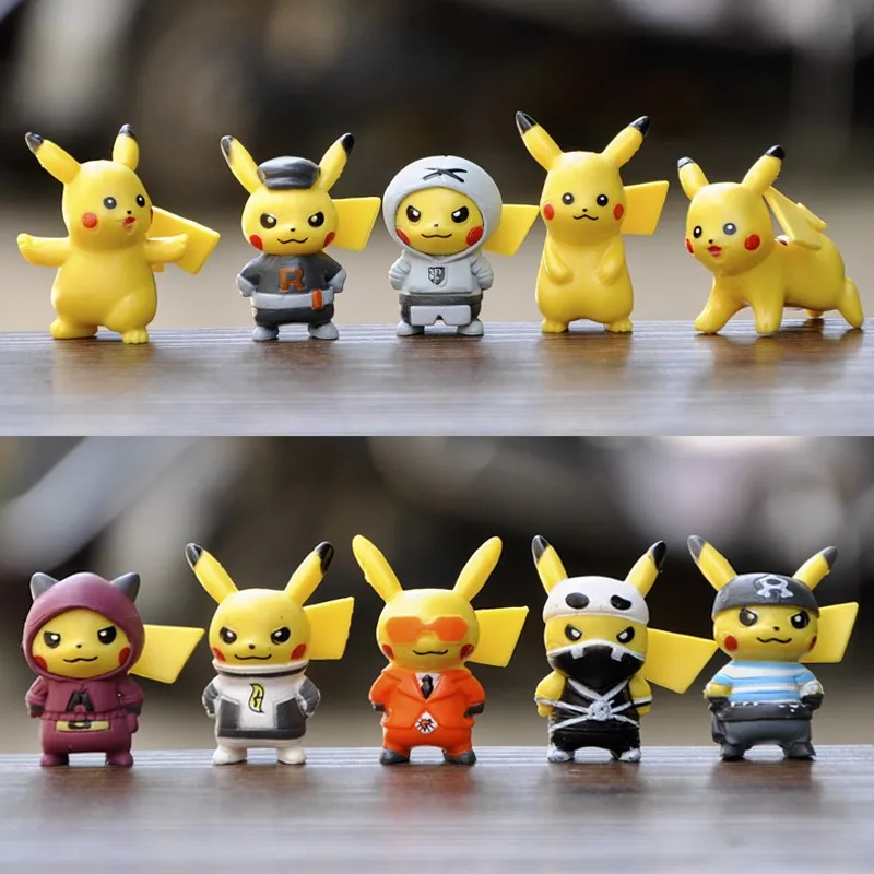 Toys dolls cartoon movie pokemon action figure 4cm pikachu action figure model children thumb200