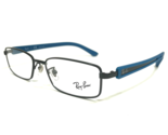 Ray-Ban Brille Rahmen RB6217F 2509 Poliert Schwarz Gummiert Blau 52-17-140 - £58.99 GBP