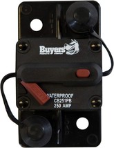 Circuit Breakers With 250 Amps, Push-To-Trip, And Black From Buyers Prod... - $65.99