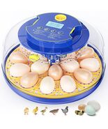 18 Egg Incubator for Hatching Egg Candler Automatic Egg Turning Humidity... - $122.34 CAD