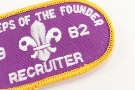 Vintage 1982 Footsteps of the Founder Recruiter Boy Scout BSA Camp Patch - £9.31 GBP