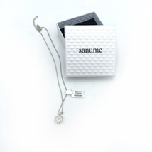 sanume Necklaces Fashion Adjustable Silver Necklace with Faux Diamond for Women - $21.99