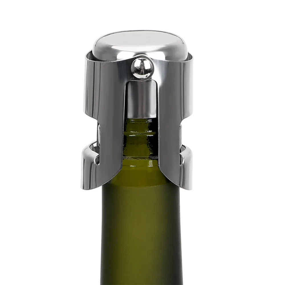 Stainless Steel Champagne Sparkling Stopper Wine Bottle Stopper Cork  Home Bar T - £41.28 GBP