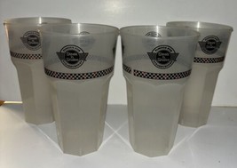 Set Of 4 Vintage Steak N Shake Plastic Milkshake Soda To-Go Cup - $14.84