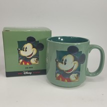 Disney Mug Cup Mickey Mouse Green Vtg Pie Eye Thailand 3.5&quot;  Original Box UEHH0 - £5.49 GBP