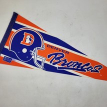 Vintage 1980s Denver Broncos NFL Officially Licensed 30” Pennant Bar Flag - £29.18 GBP