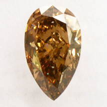 Pear Shape Diamond Natural Fancy Brown Color Loose 1.04 Carat VS2 IGI Certified - £1,256.09 GBP