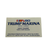 Trump Marina Hotel Casino Business Card Credit Executive RARE Obsolete - $440.90 MXN