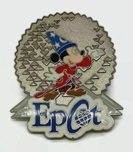 Disney Official Pin Trading Epcot Mickey Mouse Sorcerer Wizard Metal Pin 2004 - £13.52 GBP