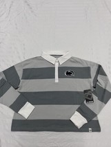 Colosseum Athletics Penn State PSU Rugby Polo Shirt Long Sleeve Women’s Medium - £15.42 GBP