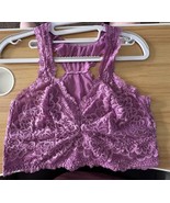 Torrid Iris Orchid Purple Lace Racerback Bralette Size Large (0) - $24.99