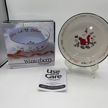 Pfaltzgraff Winterberry Believe Christmas Candy Bowl 7 X 7 X 2.5 Inches - New! - £12.69 GBP