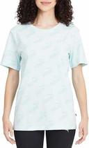 PUMA Womens Short Sleeve Logo Tee Size Small Color Blue - £27.48 GBP