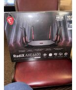 MSI RADIX AXE6600 Wi-Fi 6E IEEE 802.11 a/b/g/n/ac/ax Ethernet Wireless R... - $97.00