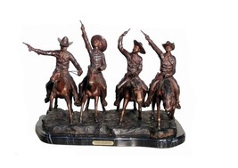 Bronze Remington Coming Through the Rye Tabletop Sculpture - £3,836.10 GBP